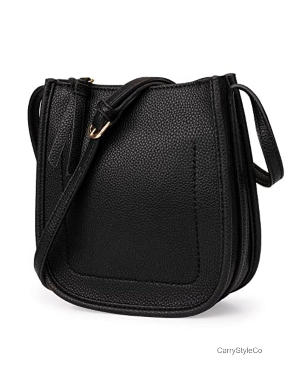 Vegan Leather Crossbody Bag with Adjustable Strap Multi Pocket